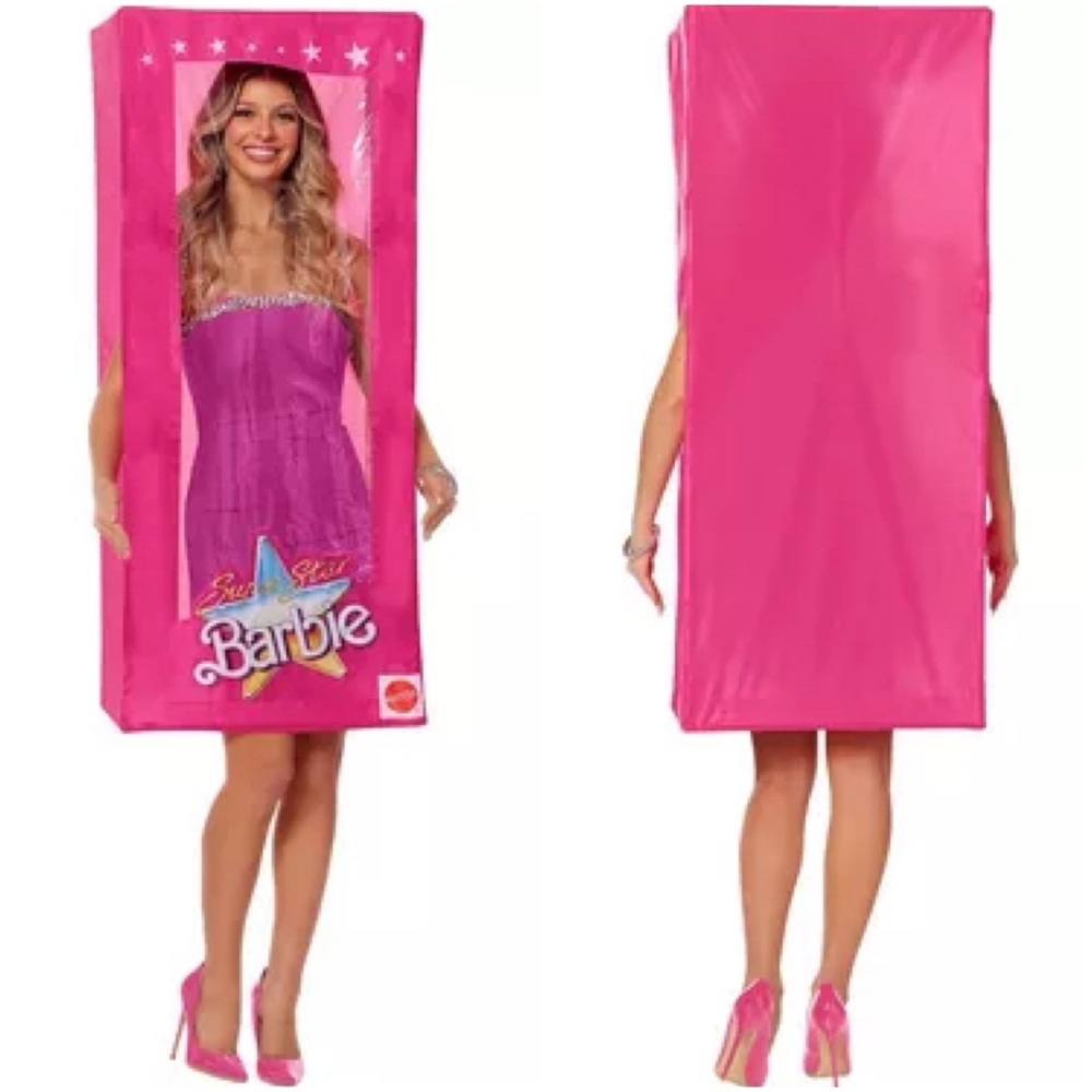 Barbie Box Adult Super Star Mattel Cosplay Fabric Box Pole Set Halloween Costume